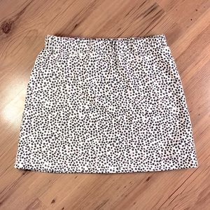 Pink Chetah Print Cotton Skirt
